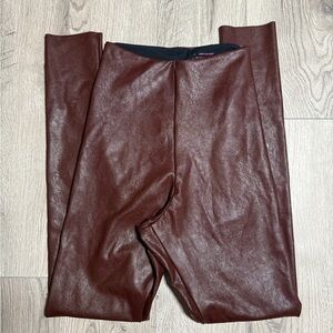 Commando Copper Matte Metallic Legging Size Small